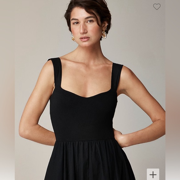 COPY - J. Crew Sweetheart Tank Dress With Poplin Skirt - Picture 2 of 6